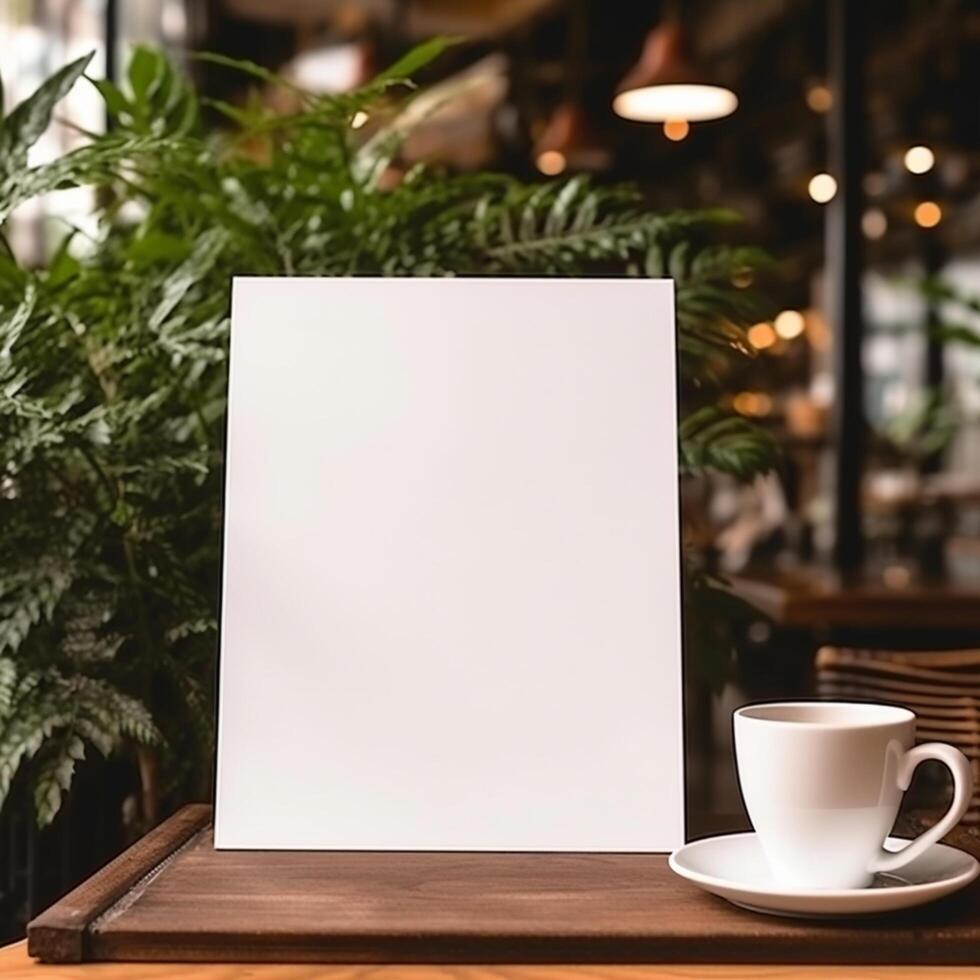 chalkboard menu mockup photo