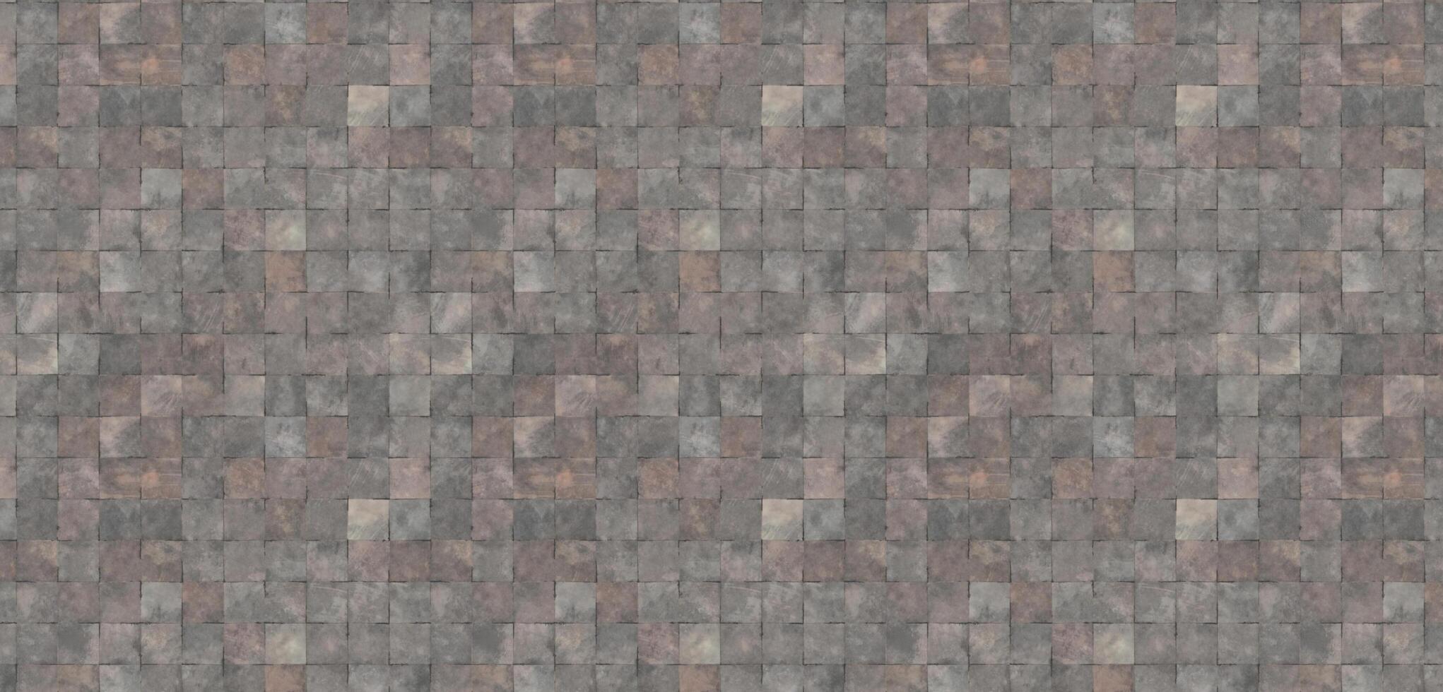 tiled floor Old floor background texture block texture stained tiles rough 3D illustration photo
