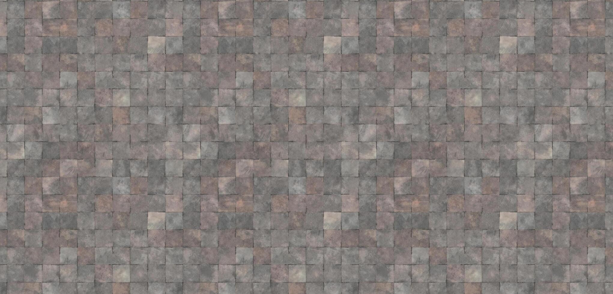 tiled floor Old floor background texture block texture stained tiles rough 3D illustration photo