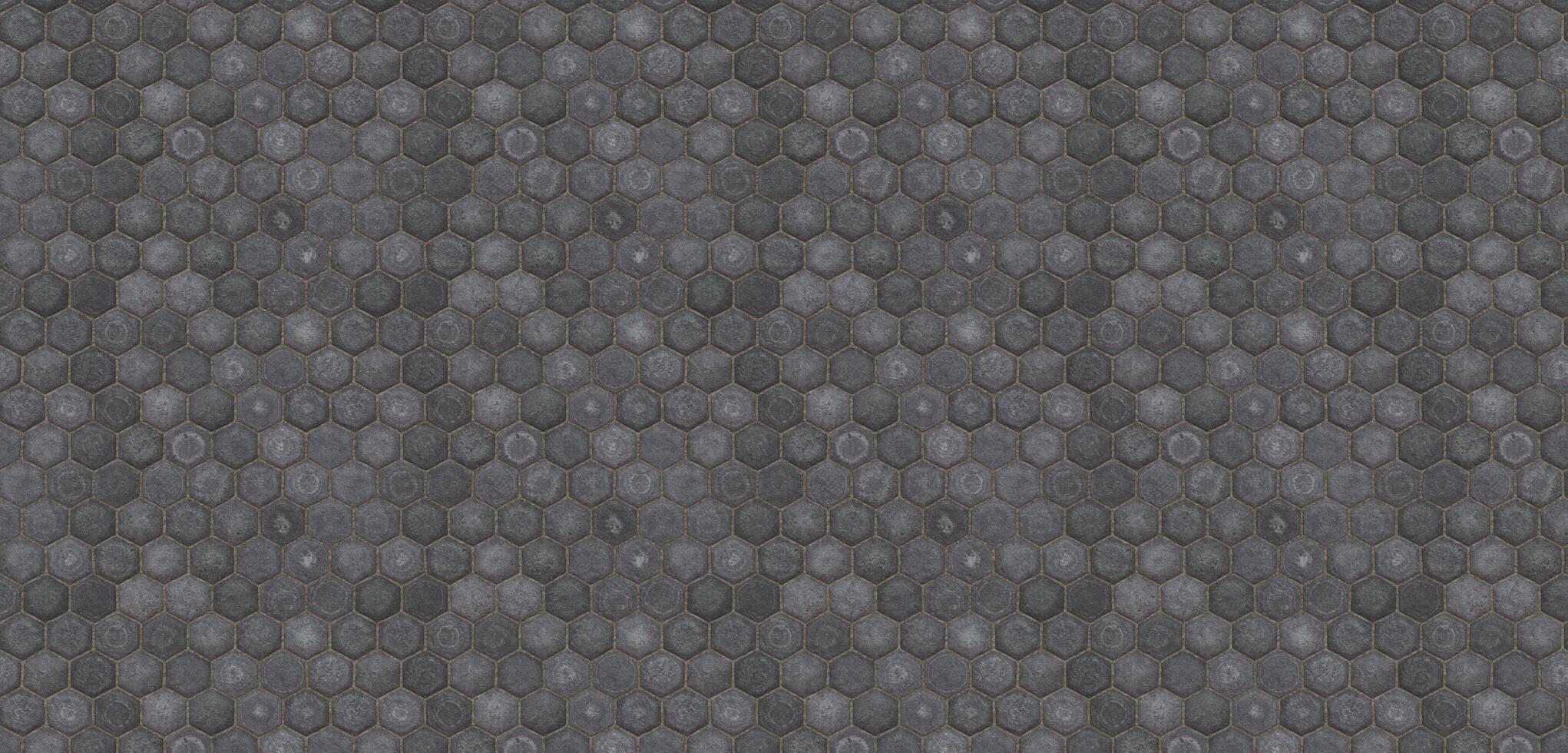 tiled floor Old floor background texture block texture stained tiles rough 3D illustration photo