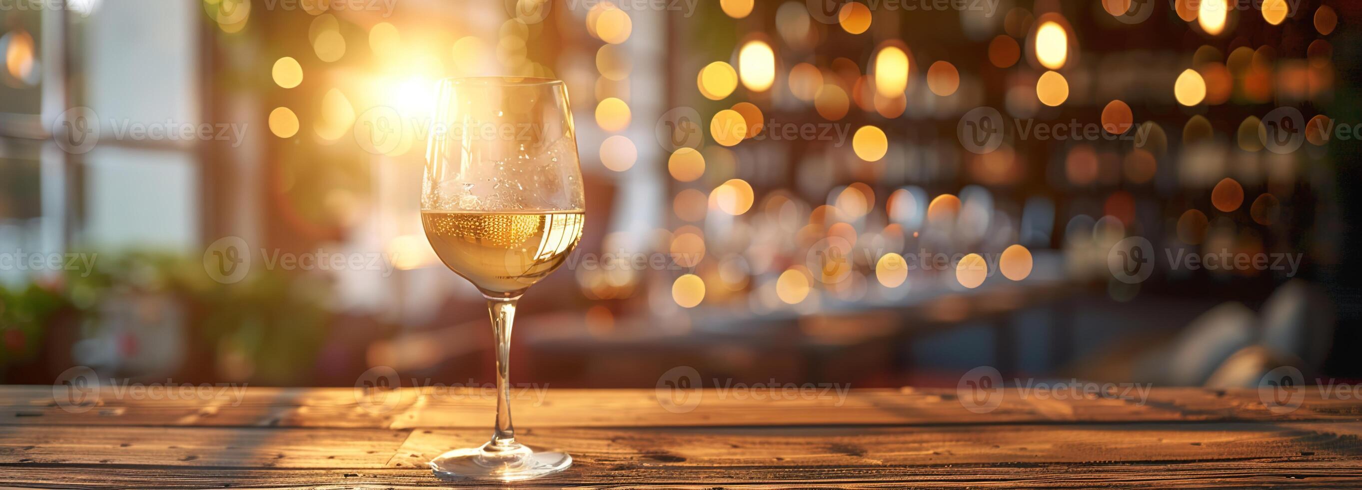 ai generado elegante de madera mesa Bosquejo con vino botellas y lentes en suave luz de sol, ideal para un texto espacio fondo a vino saboreo eventos y gastrónomo presentaciones, vino de madera mesa foto