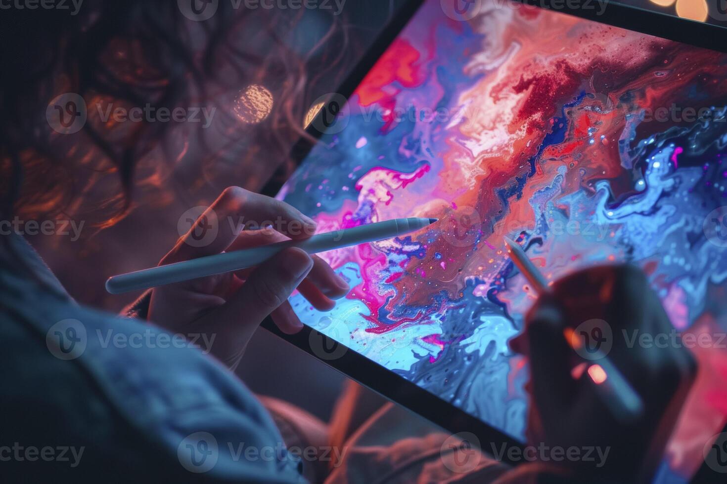 AI Generated Artistic Digital Creation photo