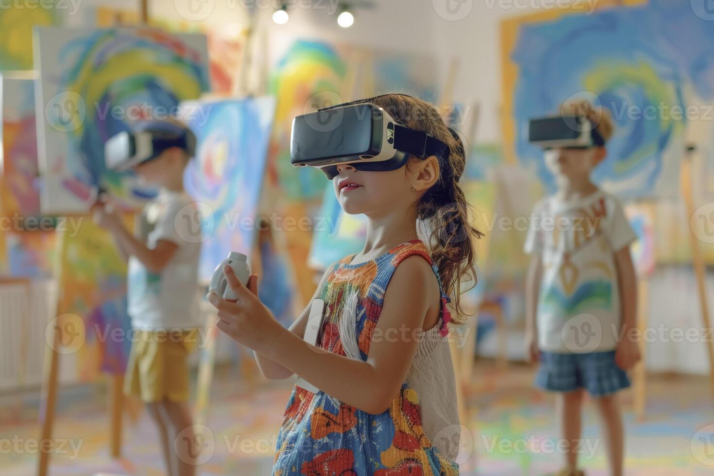 ai generado vr Arte clase aventuras foto