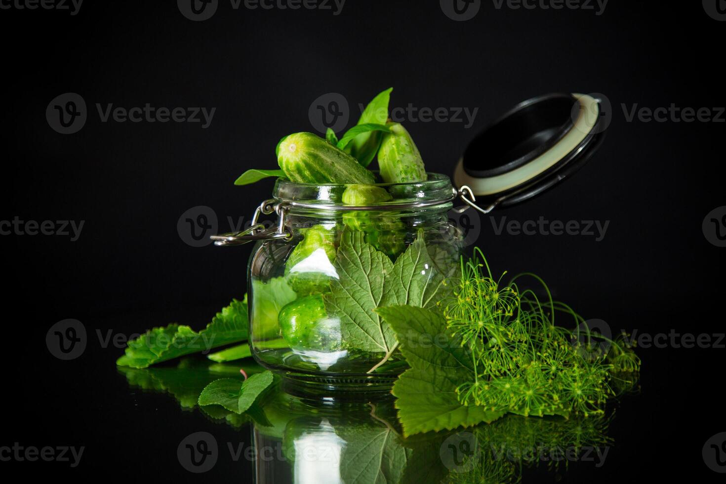 a set of products for pickling cucumbers photo