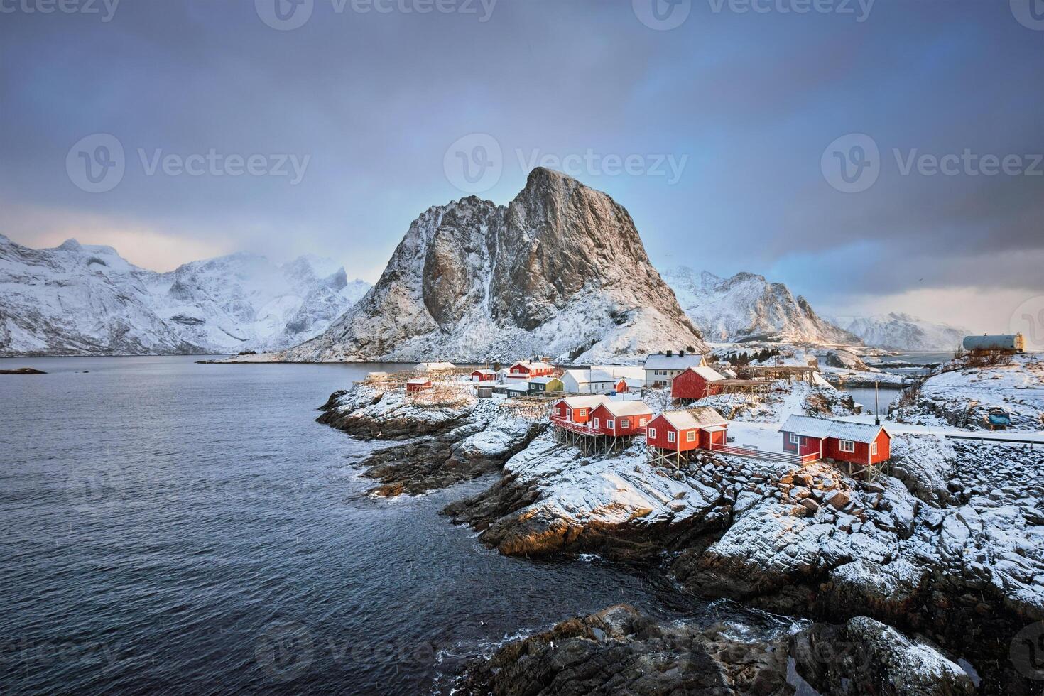 Hamnoy fishing village on Lofoten Islands, Norway photo