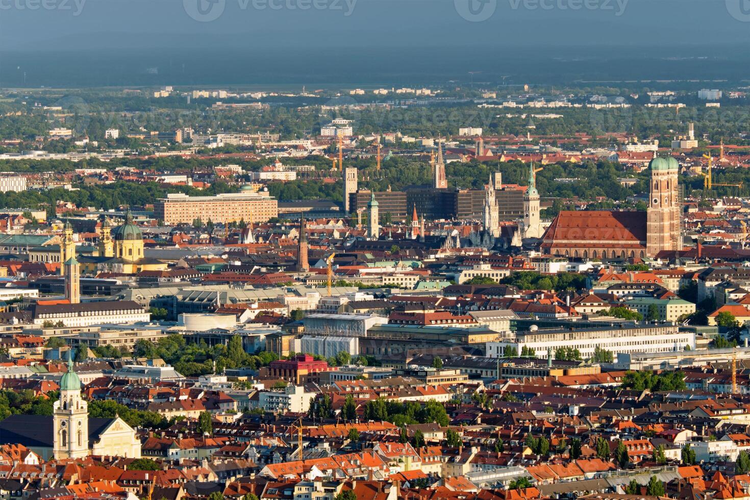 Aerial view of Munich. Munich, Bavaria, Germany photo