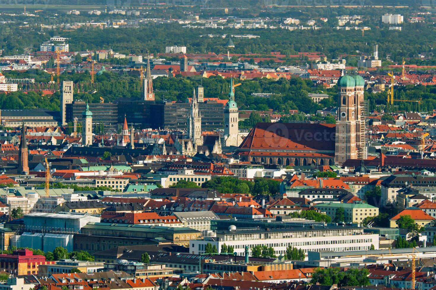 Aerial view of Munich. Munich, Bavaria, Germany photo