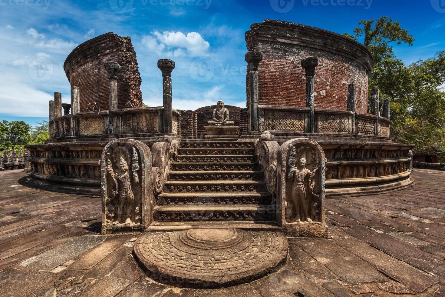Ancient Vatadage Buddhist stupa photo
