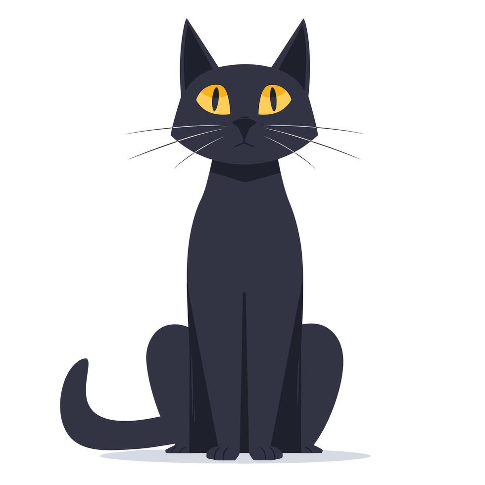 Cute cat illustration vector