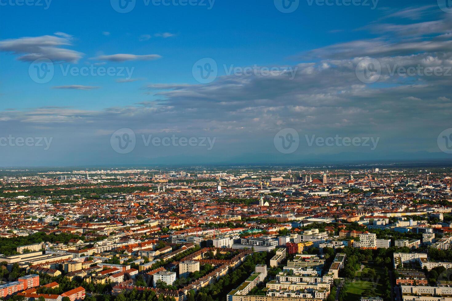 Aerial view of Munich. Munich, Bavaria, Germany photo