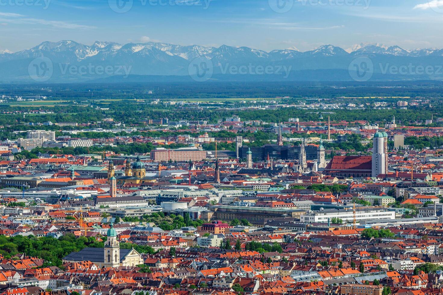 Aerial view of Munich. Munich, Bavaria, Germany photo