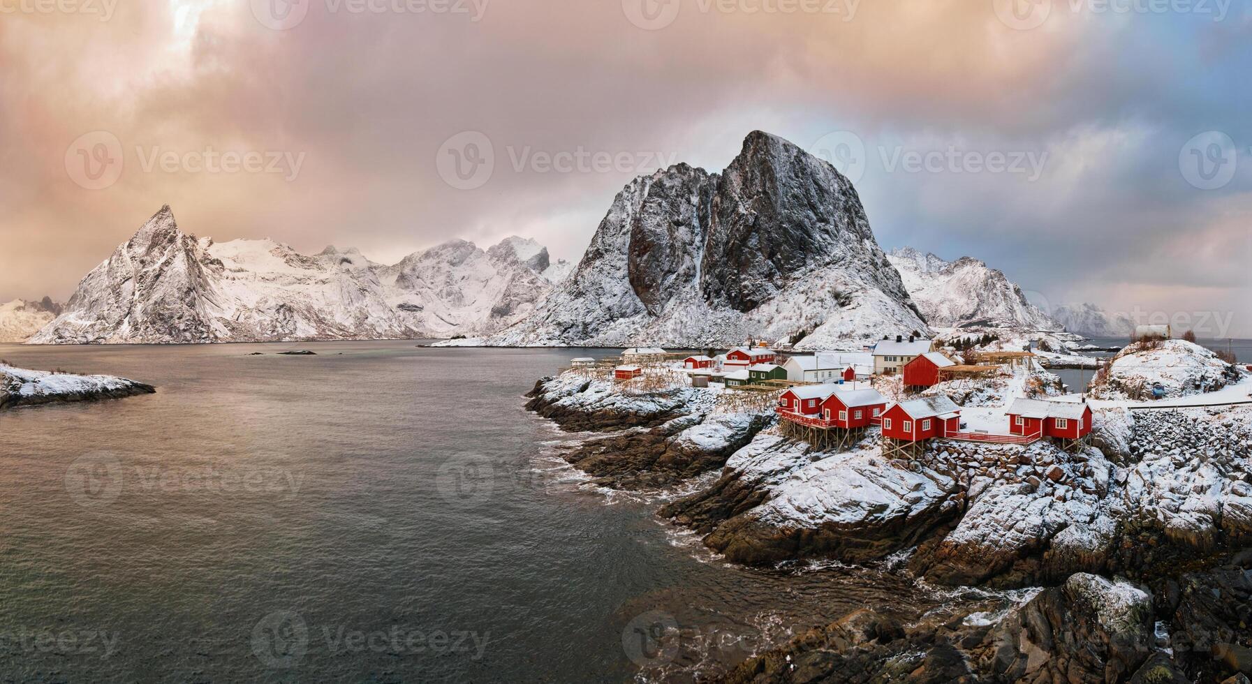 Hamnoy fishing village on Lofoten Islands, Norway photo