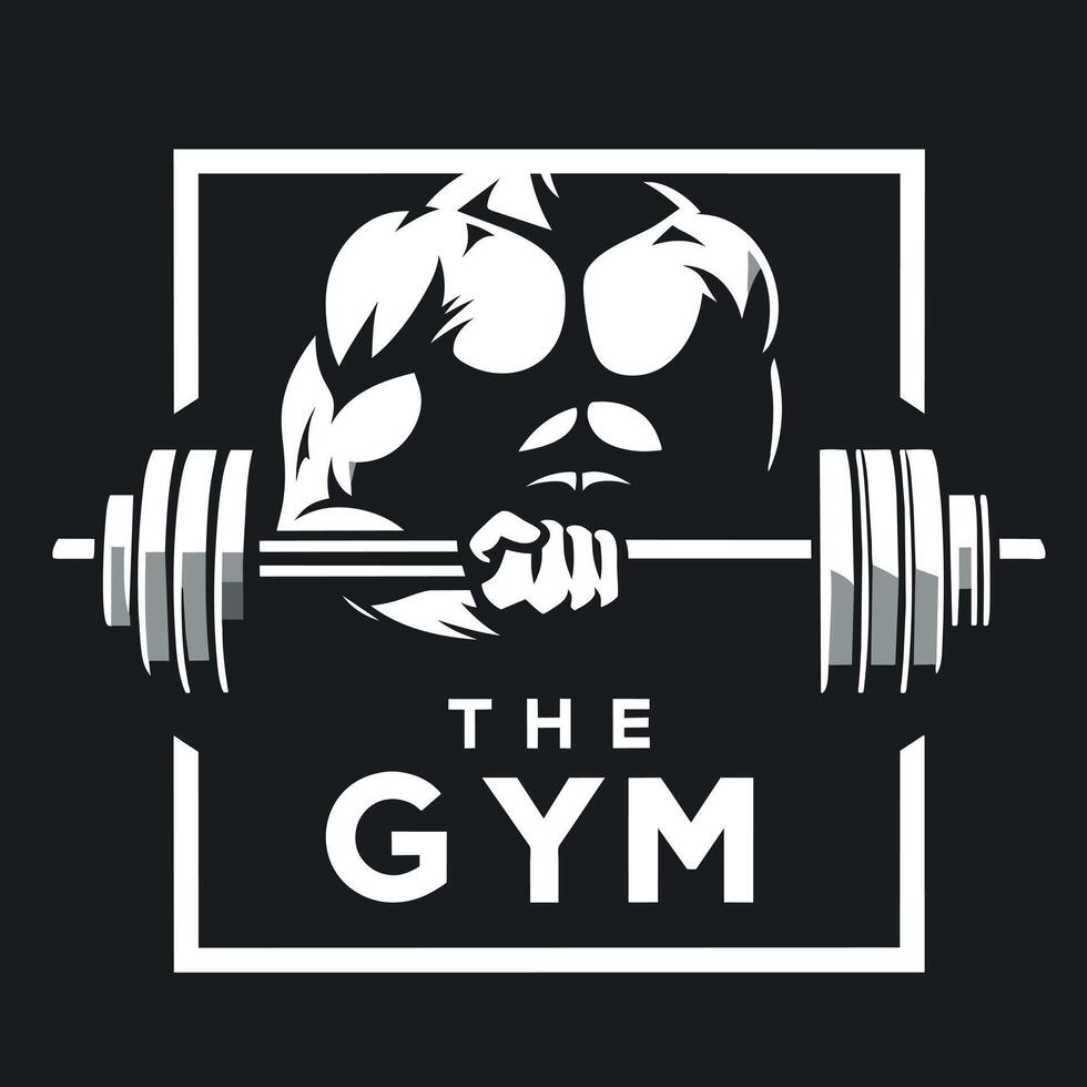 Gym center logo, logo design for gym center vector