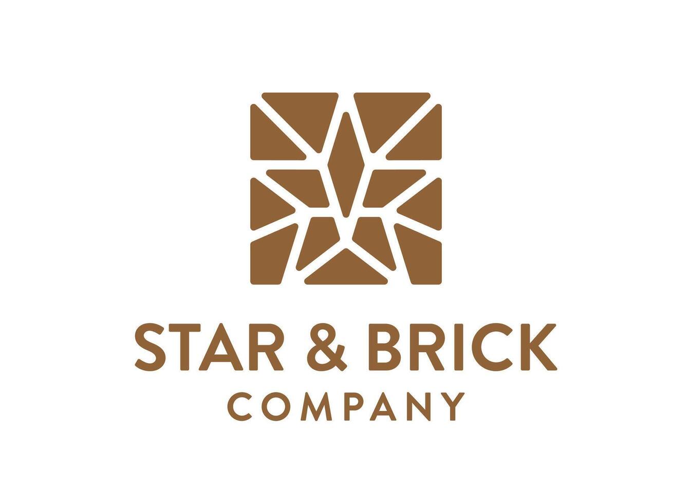 Elegant and Simple Star Symbol Logo Design vector