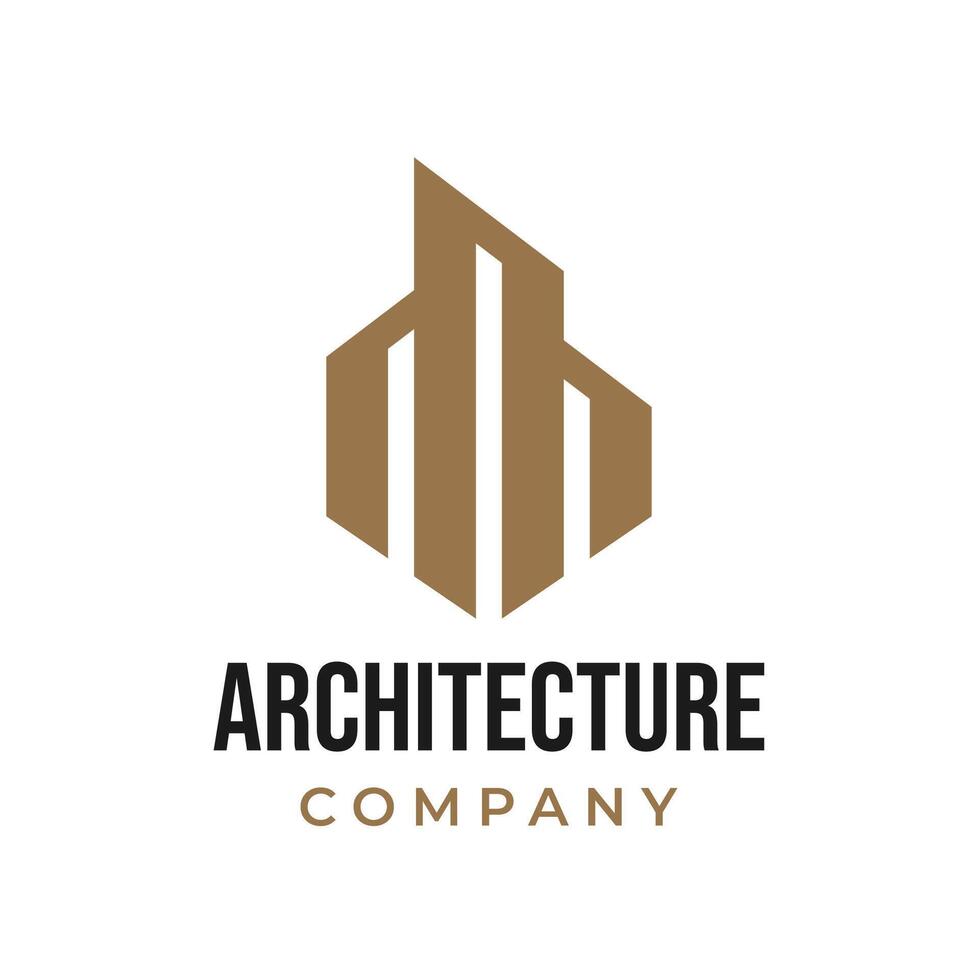 Building logo. Real estate icon logo vector