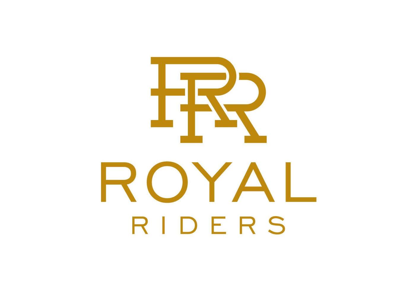 RR Monogram Initial Letter Logo Design vector