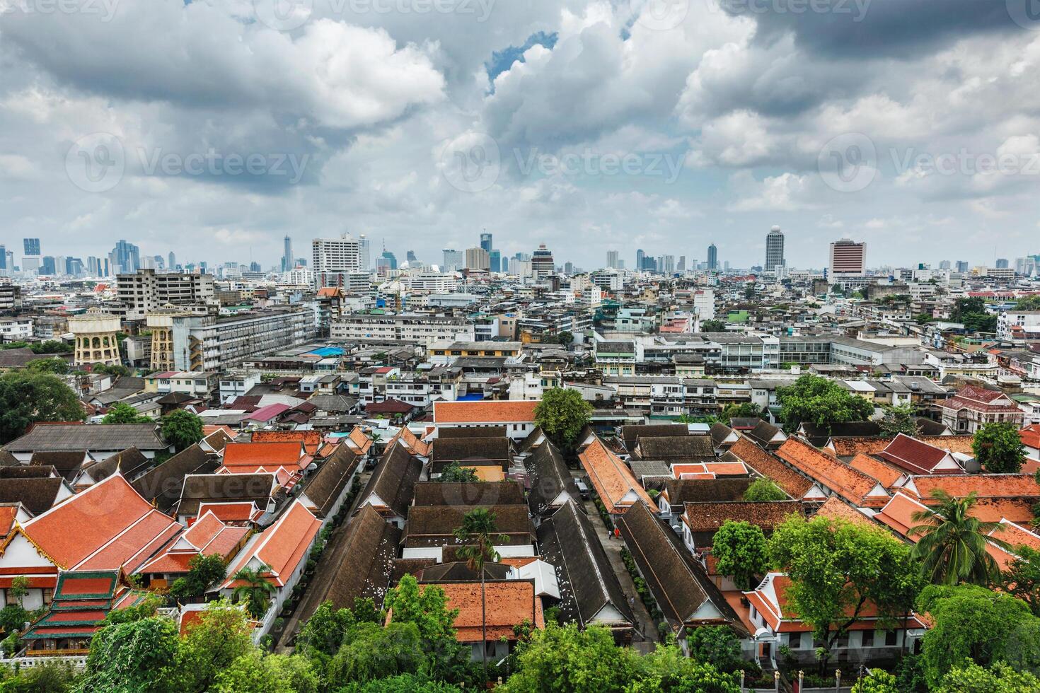 Aerial view of Bangkok, Thailand photo