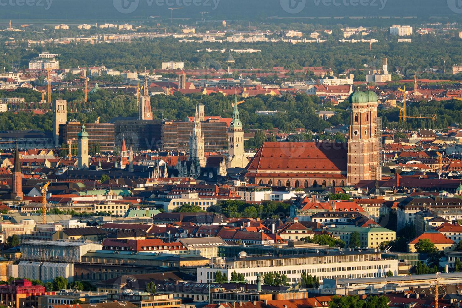 Aerial view of Munich. Munich, Bavaria, Germany photo