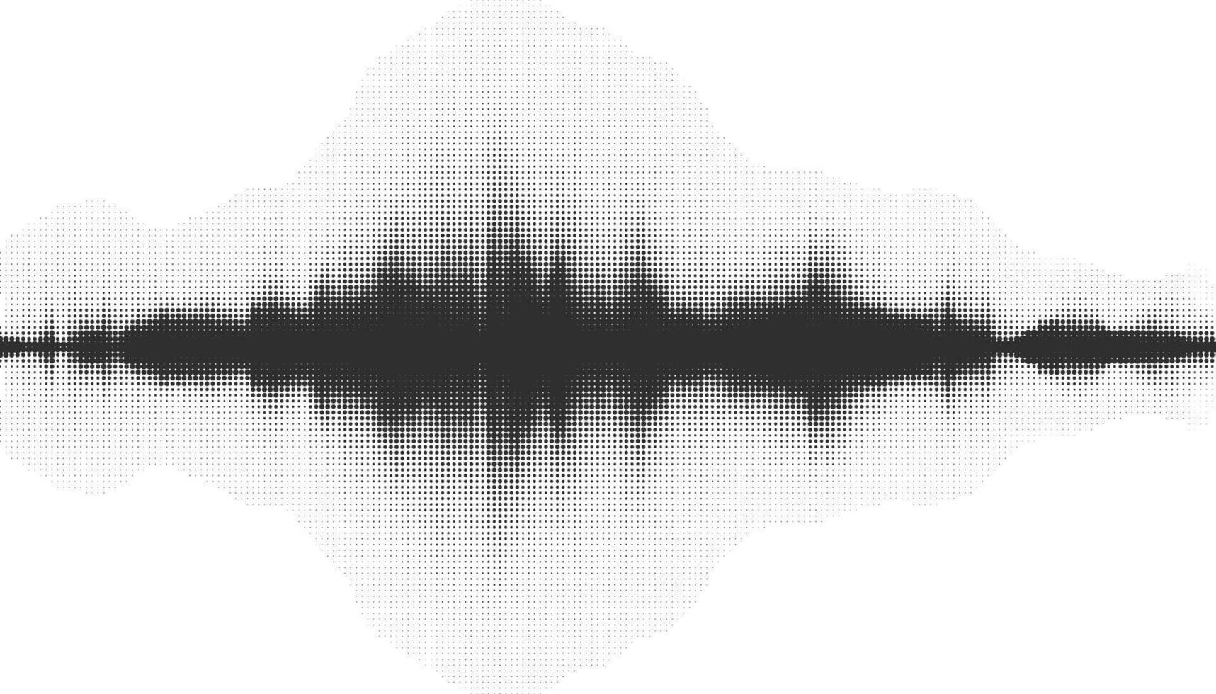 Vector retro grunge sound wave pattern. Audio equalizer