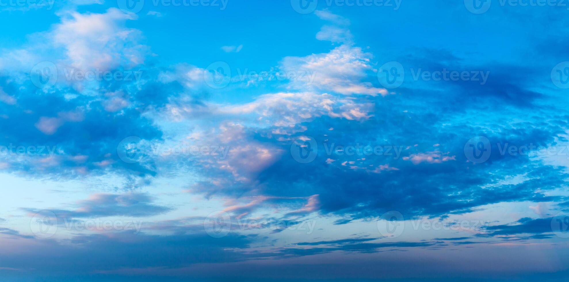 Evening sky with clouds photo