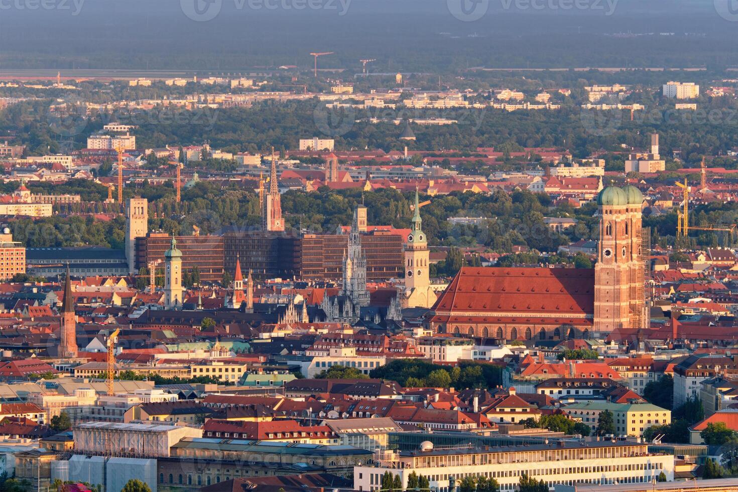 Aerial view of Munich. Munich, Bavaria, Germany photo