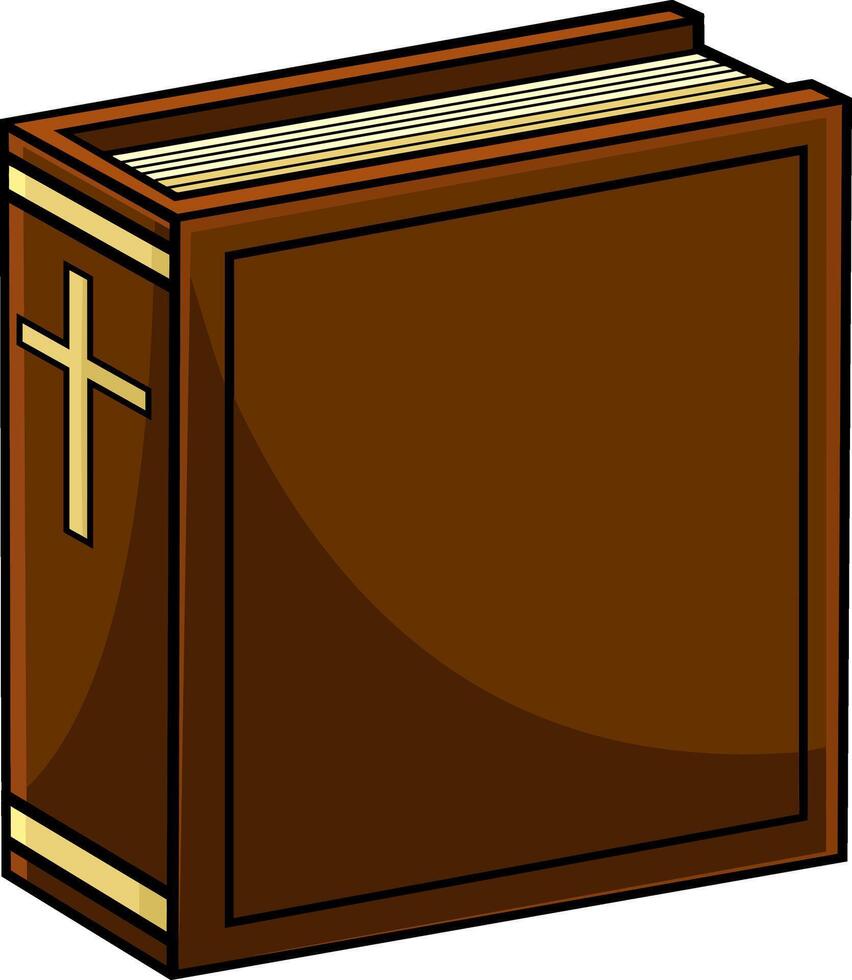 Cartoon Holy Bible Book vector