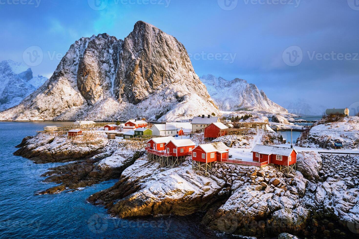 Hamnoy fishing village on Lofoten Islands, Norway photo