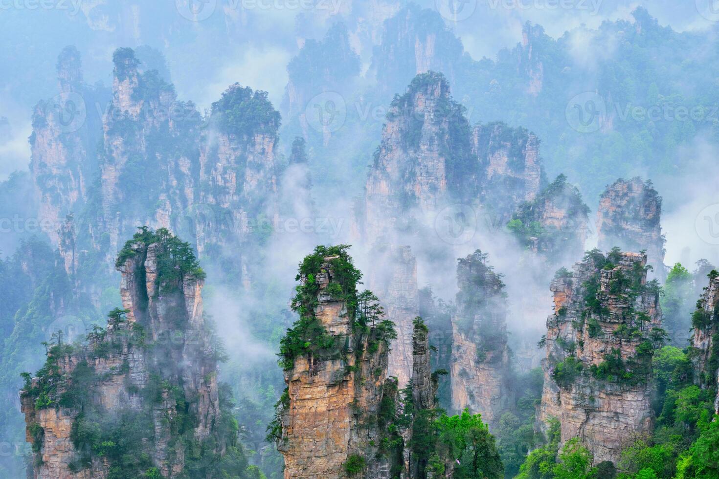 Zhangjiajie mountains, China photo