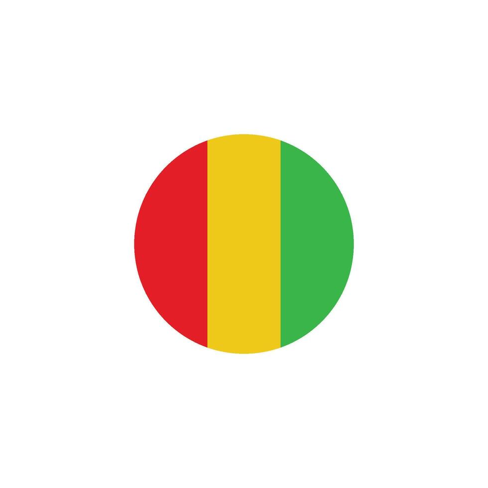 guinea flag icon vector