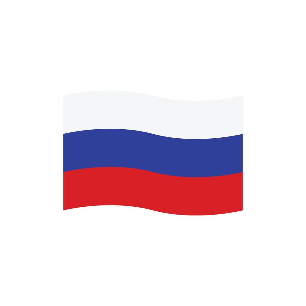 Rusia bandera icono vector