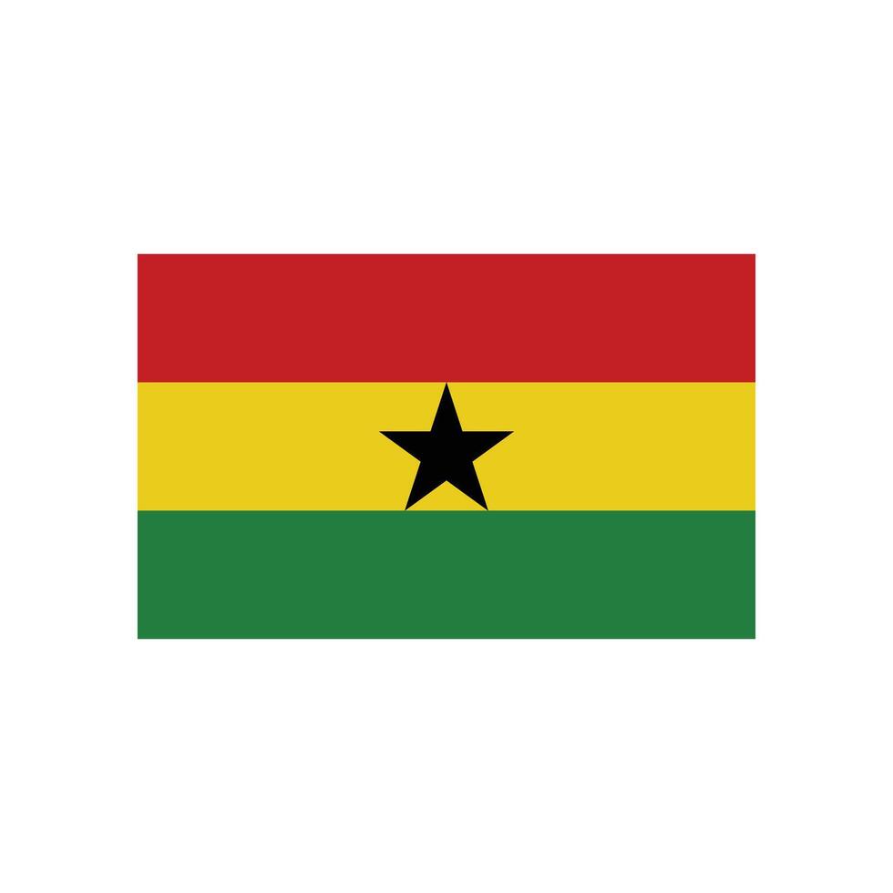 ghana flag icon vector