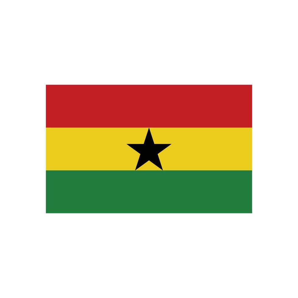 ghana flag icon vector