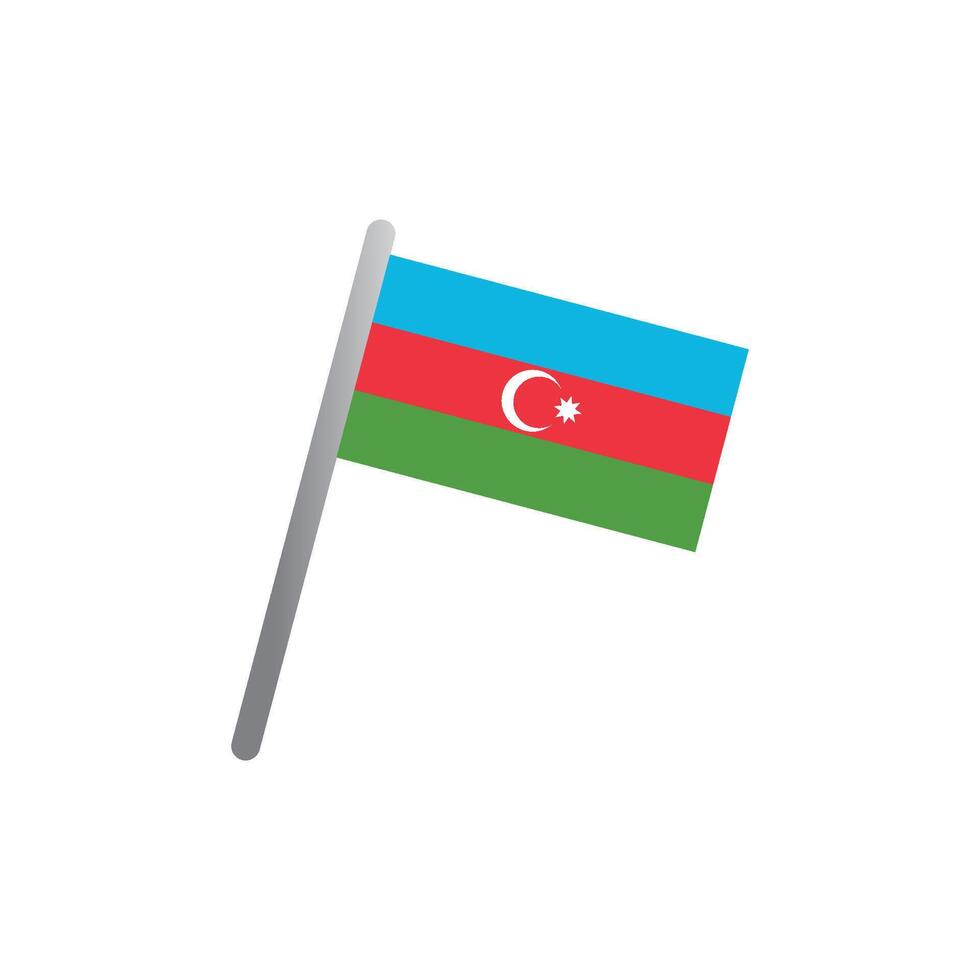 azerbaijan flag vector