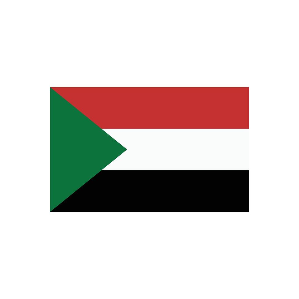 sudan flag icon vector