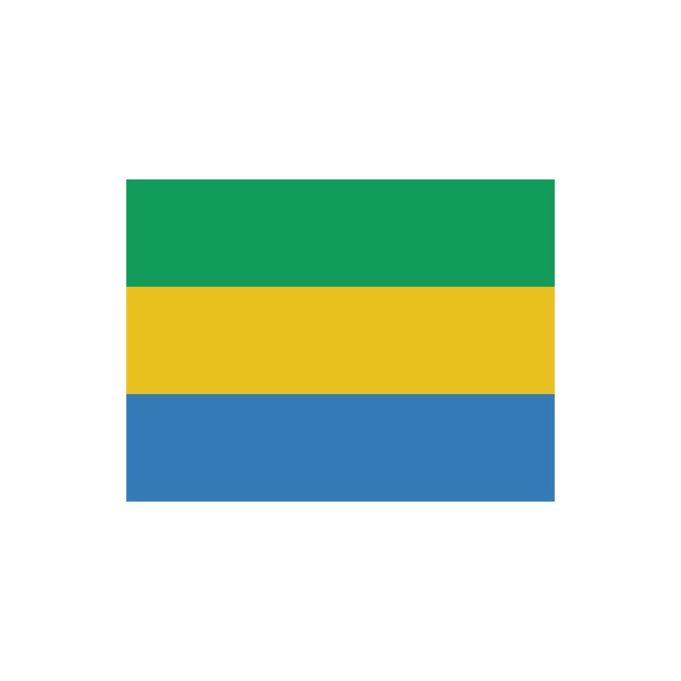 gabon flag icon vector