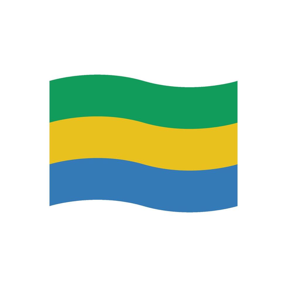 gabon flag icon vector