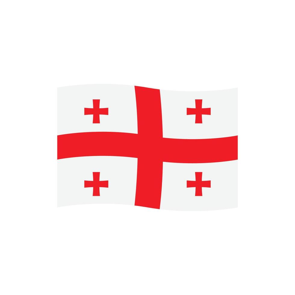 georgia flag icon vector