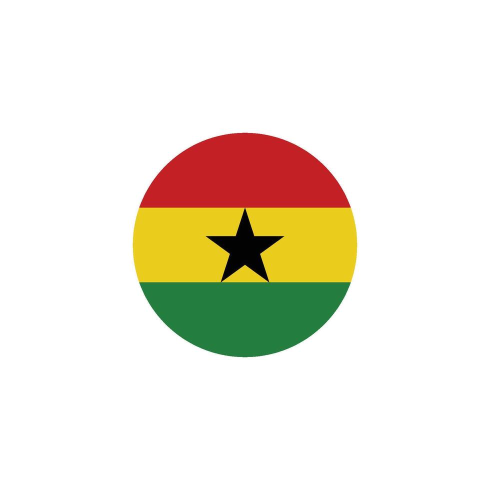 ghana flag icon vector