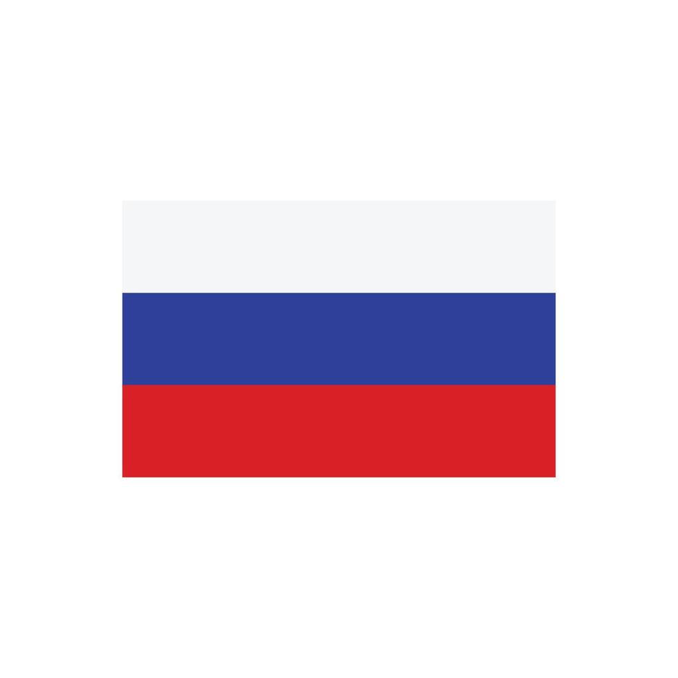 Rusia bandera icono vector