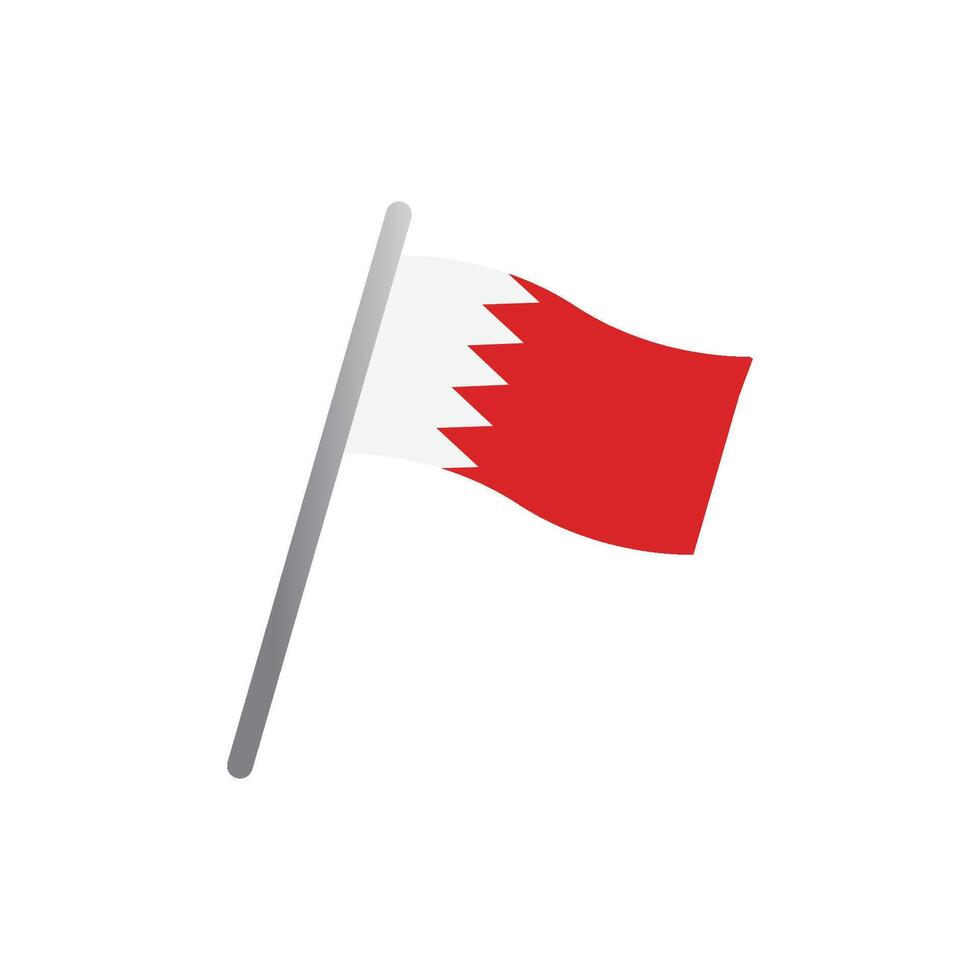 bahrain flag icon vector