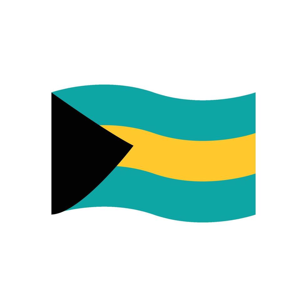 bahamas flag icon vector