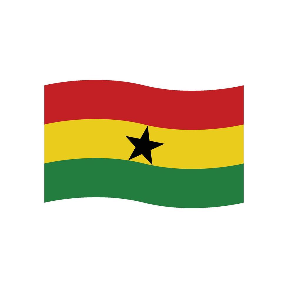ghana flag icon vector