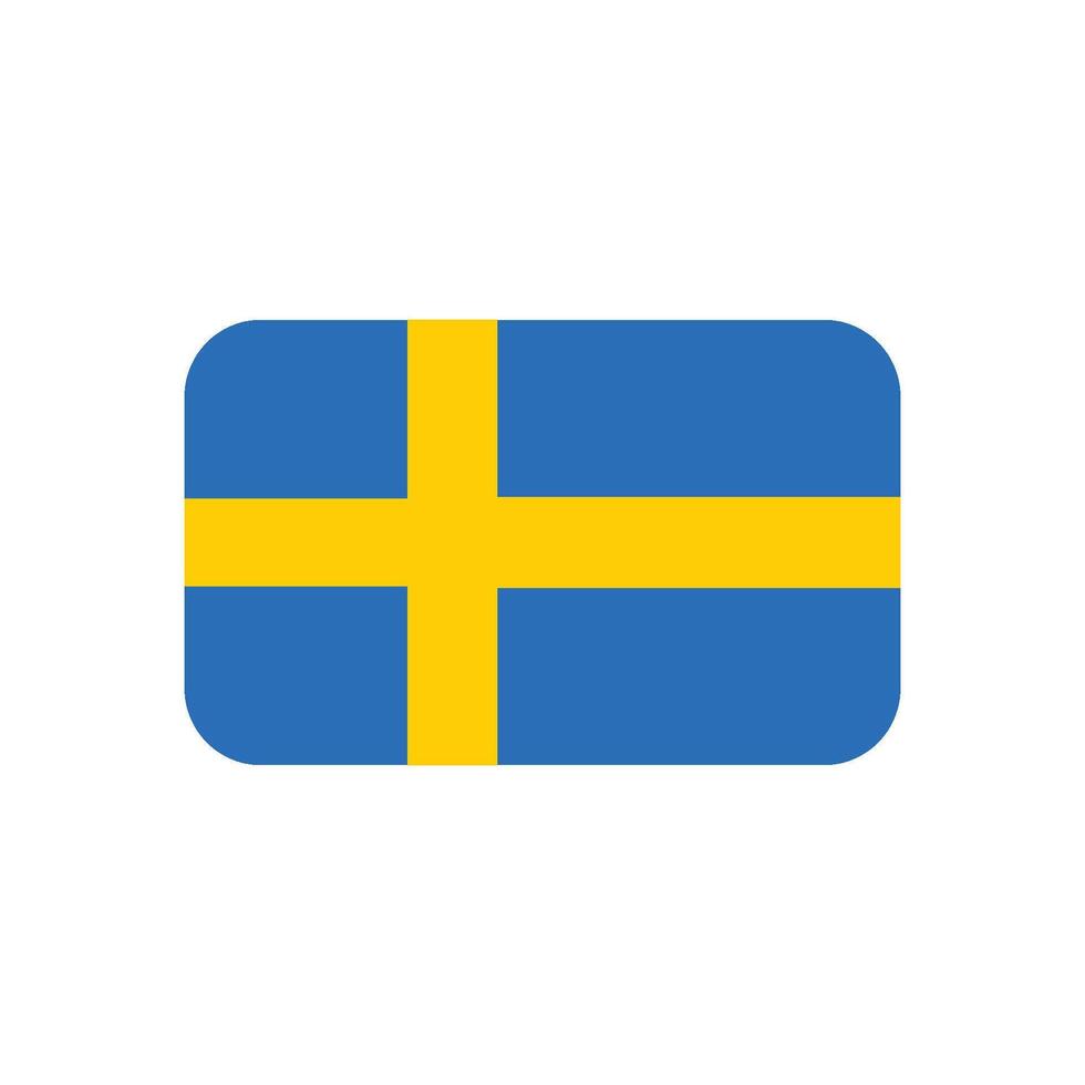 Sweden flag icon vector