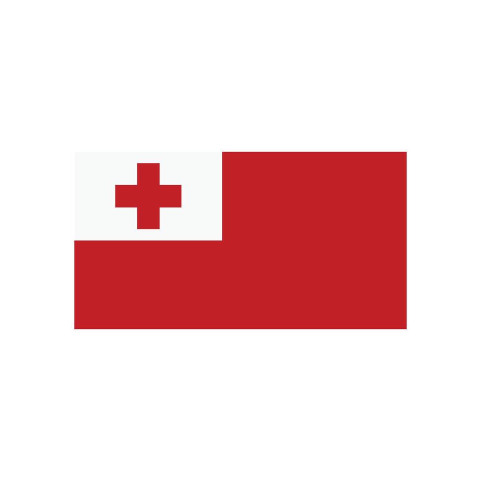 Tongan flag icon vector
