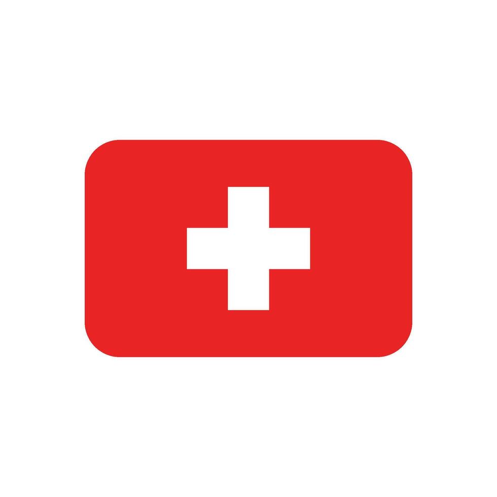 Switzerland flag icon vector
