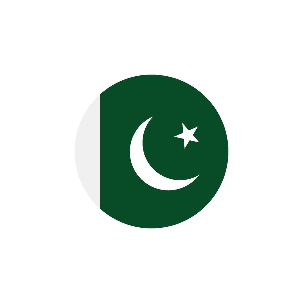 Pakistán bandera icono vector