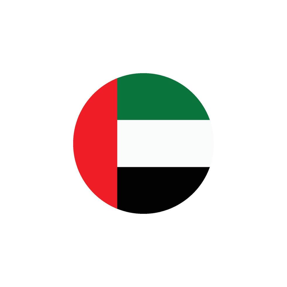 unido árabe emiratos bandera icono vector