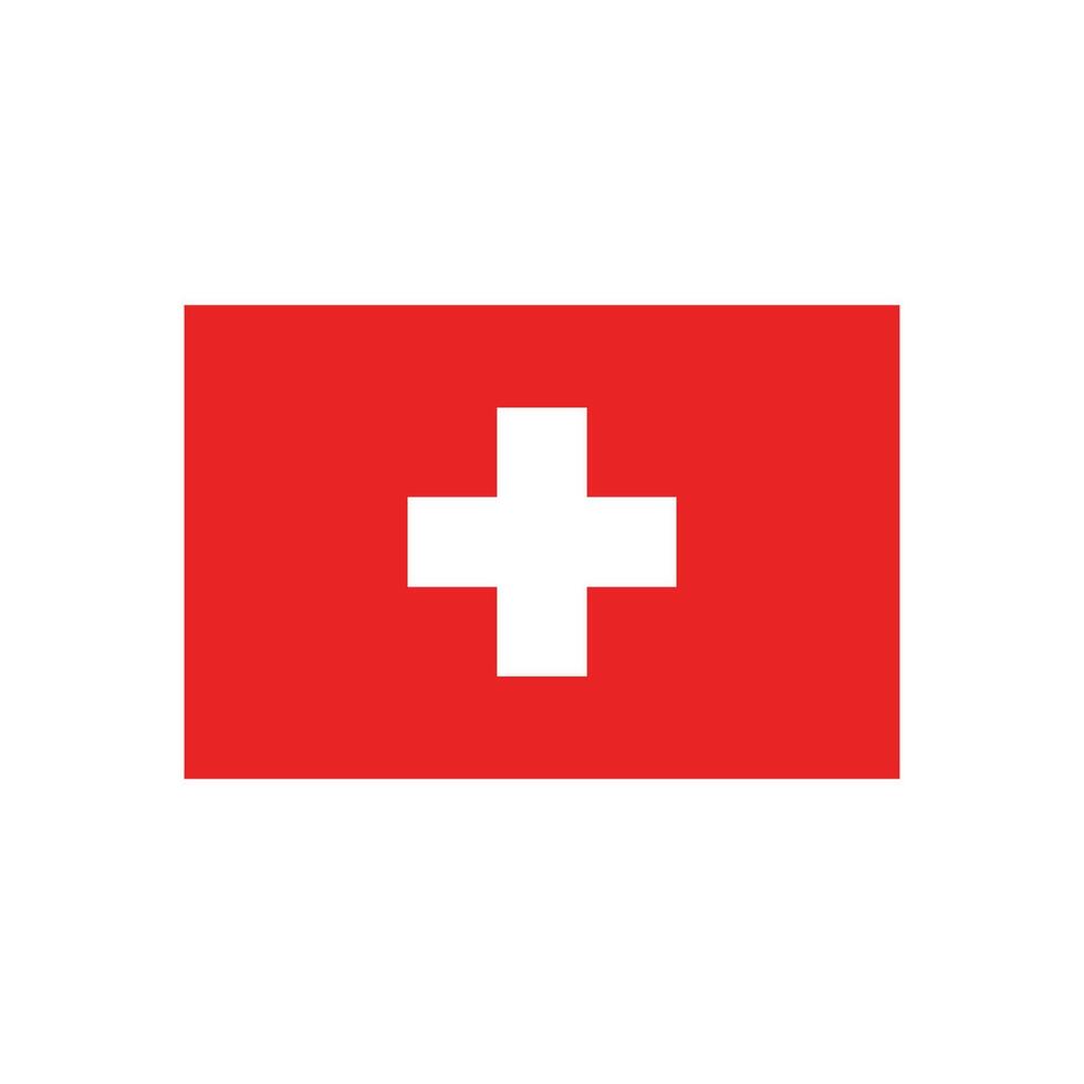 Switzerland flag icon vector