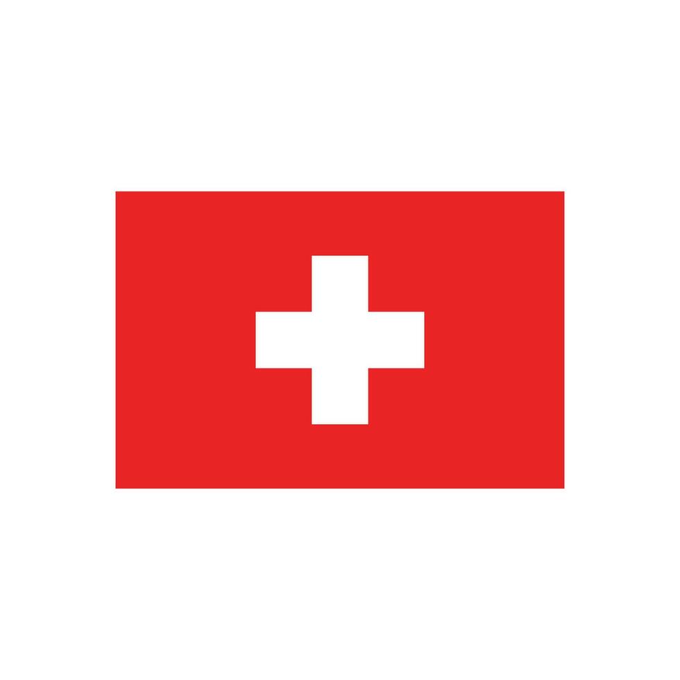 Switzerland flag icon vector