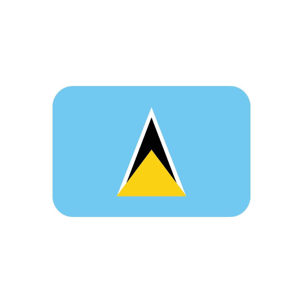 Saint lucia flag icon vector